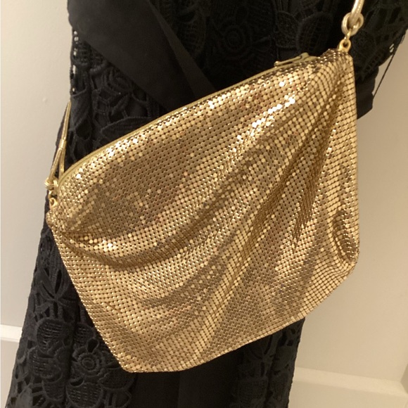 Vintage Gold Sequenced Bag W/ Mirror - Picture 12 of 15